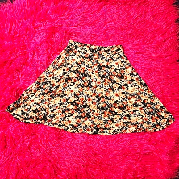 Floral Skater Skirt - Picture 1 of 4
